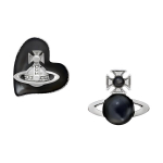 Vivienne Westwood Thomasina S&uuml;da Saturn As&uuml;mmeetrilised K&otilde;rvar&otilde;ngad Naiste k&otilde;rvar&otilde;ngad Must H&otilde;be 6201034302P244P244 Box