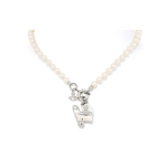 Vivienne Westwood Orietta S&otilde;lg P&auml;rlmutter S&uuml;damekujuline Ripats Messing P&auml;rlikett Naiste kaelakee 6301011B02P103P103 Box