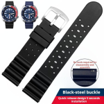 22m Meeste Seiko &otilde;huavaga fluoorkummi kellarihm Water Ghost 007 Abalone v&auml;ike mm Srpa21j1 SKX007 konservi silikoonist kellarihm 22mm black