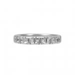 Tiffany & Co. Tiffany T seeria True Narrow 18K valge kullast s&otilde;rmus Unisex s&otilde;rmused GRP10579 Box,4.5