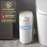 7/9L automaatse anduriga pr&uuml;gikast Moodne Rooma triibuline vannituba WC Nutikas pr&uuml;gikast K&ouml;&ouml;k induktsioonpr&uuml;gikast pr&uuml;gikast