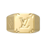 Louis Vuitton Monogrammi Templiga Graveeritud Metallr&otilde;ngas Meeste s&otilde;rmused Kuldne M80191 M