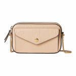 Gucci GG reljeefne nahast ketiga &otilde;lakott Beež Igap&auml;evane Pidulik Ostlemine 781554-AAC1Q-5701 Basic Set (Bag+Dust Bag)
