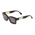 Fendi Moes Luksuslikud Ruudukujulised P&auml;ikeseprillid Unisex P&auml;ikeseprillid Must FE40050F-52A Black,53