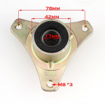 15mm/17mm 3 poldiga esiratta telgs&otilde;lm telg 5 /6 rattarummu jaoks DIY 110cc 168 200F kardibugi ATV UTV neljarattalise s&otilde;iduki osad D-1 pc Hub 17mm