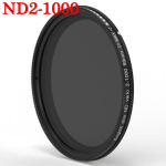 KnightX ND2-1000 Adjustable Neutral Density DSLR Camera Lens Filter accessories 58 mm 67mm 72mm For Nikon d5300 37mm black