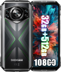 DOOGEE S118 Mobiiltelefonid, 32 GB RAM + 512 GB ROM Nutitelefon Helio G100, 10800 mAh/33 W, 6,6 FHD+ 120 Hz, 50 MP + 12 MP &Ouml;&ouml;n&auml;gemine, IP68/IP69K/4G Dual SIM/NFC roheline
