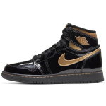 Air Jordan 1 Retro High OG Must Metallik Kuldne GS 575441-032 36.5 black