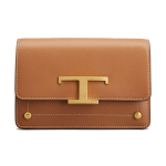 Tods ajatu metallist T-kujulise pandlaga neetidega nahast v&ouml;&ouml;kotid Mini naiste kotid Pruun XBWTSIRC000ROR9998 Basic Set (Bag+Dust Bag)