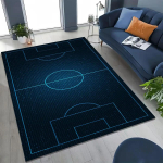 Jalgpallistaadioni piirkonnamatt Jalgpalliv&auml;ljak Spordidisain Jalgpalliv&auml;ljaku matt Laste sporditoa sisustus Ameerika vaip Kodu sisustus 80X120CM