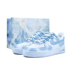 Nike Air Force 1 Sinine Hapnik Armastatu Kulumiskindel K&otilde;rgust Lisav Madal L&otilde;ige Rula Kingad Meeste Hele Sinine CW2288-111(Team1154-) 39 white