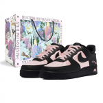 Nike Air Force 1 Romantiline Kirsipuu Kate Kulumiskindel Madal Ketsid Rula Kingad Naiste Must Roosa DH2920-001(Team598-BOX) 35.5