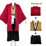 Yoriichi Tsugikuni P&auml;ikesepuhangu M&otilde;&otilde;gamees Cosplay Kost&uuml;&uuml;m - Jaapani Stiil M red