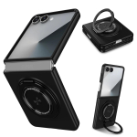 360 kraadi p&ouml;&ouml;rleva r&otilde;ngashoidjaga magnetiline p&otilde;rutuskindel telefoni&uuml;mbris Samsung Galaxy Z Flip 7 fe 6 5 4 3 Flip7 Flip6 Flip5 Flip4 jaoks Galaxy Z Flip5 must