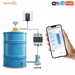 ME201WC Tuya rakendus Smartlife Ultraheli veekasutuse m&otilde;&otilde;tur WiFi kaugj&auml;lgimine Digitaalne paagi taseme monitor US 100-240V AC