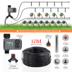 50-10m 1/4'' Voolik Aia LCD Nutikas Taimer Kastmiss&uuml;steem 4-suunaline 8-auguline Otsik Kasvuhoone Automaatne Kastmiss&uuml;steem Kastmisp&uuml;stol