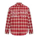 FlowStreet Meeste P&auml;rlid Ruudulised S&auml;rgid Streetwear Hip Hop Pikkade Varrukatega S&auml;rk Meestele &Uuml;le suur Harajuku Vintage T&auml;htedega Vabaaja Pluus Unisex M punane