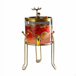 Klaasist joogidosaator Lai suuava Joogimahuti kraaniga &Otilde;hukindla tihendiga kaas Kraaniga Transparent 2.6L W/o Faucet