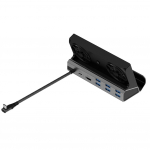 Teleri alusalus HDMI-&uuml;hilduv dokikonsooli jaotur Gigabit Ethernet 1000Mbps dokialus Type C USB 3.0 2.0 PD 100W ROG Ally m&auml;ngu jaoks
