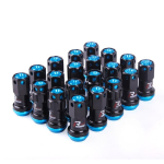 Uus R40 stiil 44mm rattamutrid M12x1.5/1.25 V&otilde;idus&otilde;idu rattamutrid 20tk lukustusega v&otilde;idus&otilde;idu rattamutreid + 2 komplekti turvav&otilde;tit M12x1.25 sinine