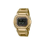 G-Shock Metal Square B5000 Kingikarbis IP-kattega LCD-ekraan P&otilde;rutuskindel Veekindel P&auml;ikeseenergia Toimemehhanism Roostevabast Terasest Rihm Meeste k&auml;ekellad GMW-B5000GD-9PRT Gold Logo Commemoration Watch Box beige