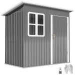 Aiamaja, Aiamaja aknaga, Lukustatav uks, Aeda, Terrassi jaoks, Teras, 221L x 133W x 190K cm, Hall 211 x 133 x 190 cm tumehall v&auml;rv