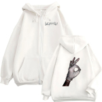 Drake Iceman Tour Album T&otilde;mblukuga Huppar Mehed Naised Retro Mood Pullover Joped Dressipluus Fliis Pikkade Varrukatega R&otilde;ivad Hupparid S valge