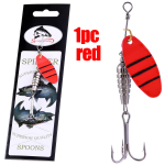 Metallist spinners&ouml;&ouml;dad kukesaba konksuga kalap&uuml;&uuml;gilant Karpkala kalastustarbed Elulaadne &otilde;ngekonks punane