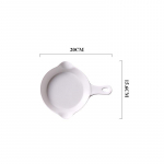 Creative Nordic Handled keraamiline plaat Western Plate K&uuml;psetusplaadi koogi hommikus&ouml;&ouml;giplaat