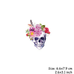 Boho Skulls Patch Raud On A-tasemel pestavad parches Ropa T-s&auml;rk isetehtud kaunistused parches