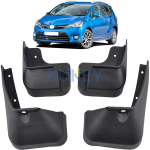 Komplekti auto porilapid Toyota Verso 2009-2018 Poriklapid Pritsmekaitsed Porilapid Porilauad Poritiibad 2010 2011 2012 2013 2014 2015 must