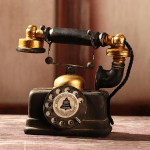 Vintage Resin telefonimudel Miniatuursed k&auml;sit&ouml;&ouml;fotograafia rekvisiidid baar Live City Fashion Home Decor one size