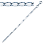 Les Tr&eacute;sors De Lily [C4459] - Cha&icirc;ne Cheville Argent 'Cheval Diamant&eacute;e' argent&eacute; - 25 cm 3 mm h&otilde;be