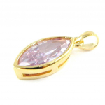 Les Tr&eacute;sors De Lily [F6823] - Pendentif Plaqu&eacute; Or 'Delicate' Lavande lilla