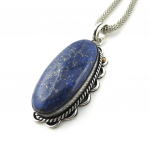 Les Tr&eacute;sors De Lily [N0746] - Collier cr&eacute;ateur 'Kilimanjaro' bleu sinine