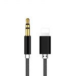 3,5 mm AUX helimuusika kaabelauto juhe iPhone 7 8 Plus X XS MAX XR iOS 12 jaoks must