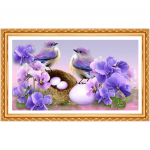 Teemantmaaling Ristpistes Tikand Liblikas Orhidee &Uuml;mmargune Teemantk&auml;sit&ouml;&ouml; N&auml;put&ouml;&ouml; 20X30CM