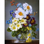 Teemanttikandid karikakra Teemantmosaiik lill 5D DIY Teemantmaal Ristpistes liilia maastik 20X30CM