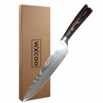 K&ouml;&ouml;ginuga 8-tolline roostevabast terasest kokanuga Premium 7Cr17 k&uuml;lmutatud lihal&otilde;ikuri puidust k&auml;epide 1pc knife..