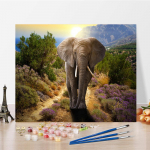 DIY Maalimine numbrite j&auml;rgi Digitaalne &otilde;limaal Kodukaunistuse numbrid &Otilde;limaali numbrid Maalimine &Otilde;limaal Hobid Kujutav kunst 40x50cm no frame