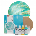 Akr&uuml;&uuml;lvalamisv&auml;rvide komplekt, 4 pudelit (2 untsi, 60 ml) Pudelid Suure vooluga vedel akr&uuml;&uuml;lv&auml;rv l&otilde;uendile sinine