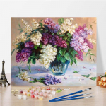 Maalimine numbrite j&auml;rgi Dekompressioon Kodukaunistus K&auml;sitsi maalitud l&otilde;uendimaal DIY digitaalne &otilde;limaal 40x50cm no frame