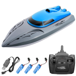 806 2,4G RC Boat kaugjuhtimispaat 20KM/h veekindel m&auml;nguasi kiire RC Boat v&otilde;idus&otilde;idupaat kingitus blue 3 batteries sinine