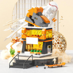 Burger Shop Teesklevad m&auml;nguasjad t&uuml;drukutele Ehitusklotsid Ctiy T&auml;navavaate sari Harivad m&auml;nguasjad Lastele S&uuml;nnip&auml;evakingitused &uuml;le 6-aastasele lapsele Shoe Store-162Pcs