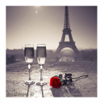 DIY 3D teemantmaal Eiffeli torni lilltikandid Ristk&auml;sit&ouml;&ouml; &otilde;mblemine Kodukaunistus Full Round 20x20CM