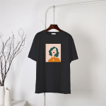 Hirsionsani suvine Kawaii t&auml;hem&auml;rgiga tr&uuml;kitud T-s&auml;rk naiste 100% puuvillane Esteetilised riided Naistele lahtised pehmed &uuml;lisuured pulloverid M valge