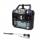 Flysky FS-i6 AFHDS 2A 2,4 GHz 6CH raadios&uuml;steemi saatja RC helikopteri purilennuki jaoks koos FS-iA6B 6Ch with FS-iA6B 6Ch Receiver must