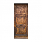 Retro puidust uksekleebis seinamaaling 3D Vision tapeet elutuppa DIY seinakleebised PVC vin&uuml;&uuml;list ukseplakat Kodukaunistus 77x200cm