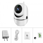 1080P 360&deg; WI-FI kaamera juhtmevaba kaamera HD IP kaamera koduvalvekaamera kahesuunaline heli &ouml;&ouml;n&auml;gemine CCTV kaamera US Plug