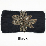 Kristallhelmestega lilledega kootud peapael naistele Talvine villane k&otilde;rvasoojendaja juuksepael Turban Peam&auml;his Juukseaksessuaarid Bandeau